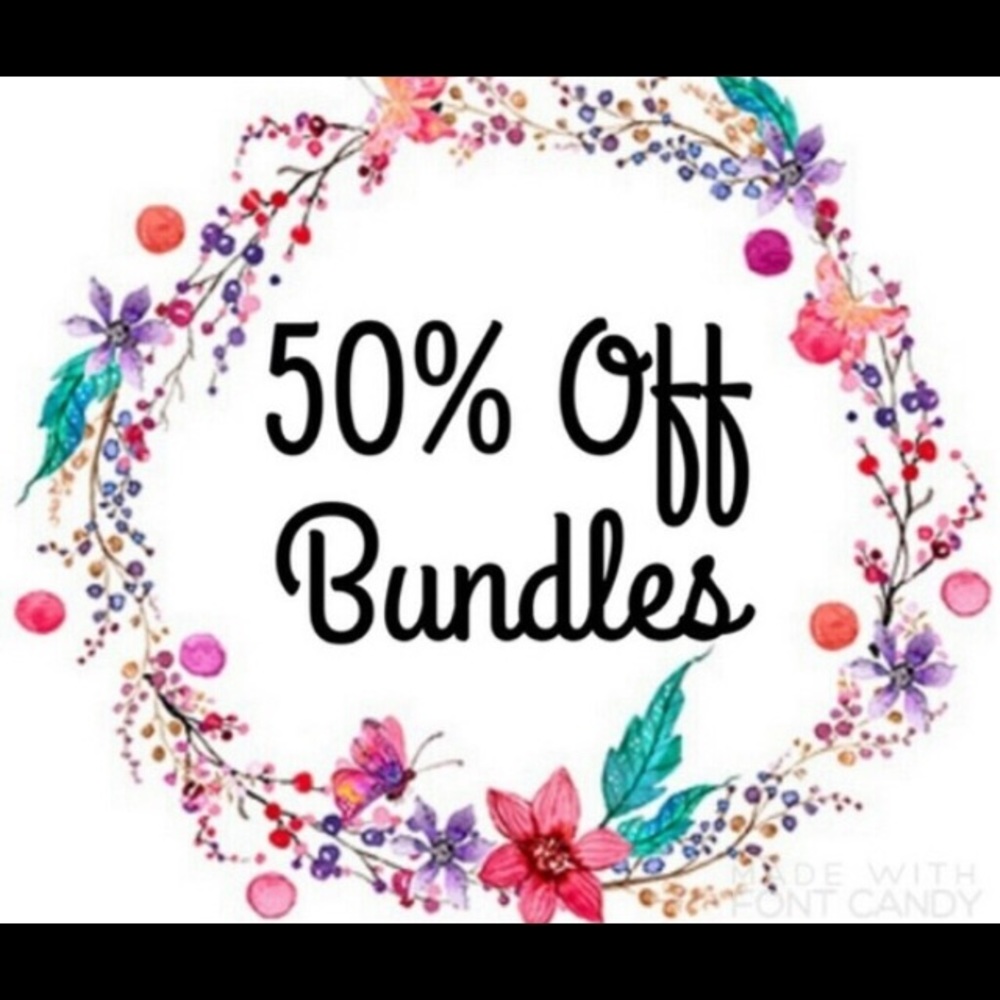 ‼️⚠️ SALE!!! 50% off bundles of 2 or more items